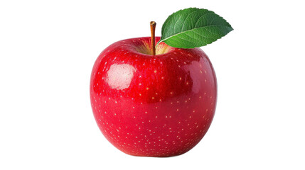 Fresh Red Apple with Green