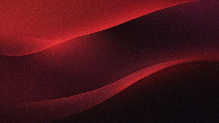 Wall Mural - red abstract gradient background grain texture effect dark vibrant color flow wave copy space