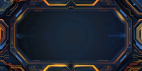 Wall Mural - Futuristic Tech Interface Background