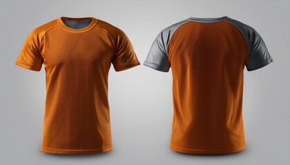 Basketball Texture T-Shirt Front & Back Mock-Up Template For Print