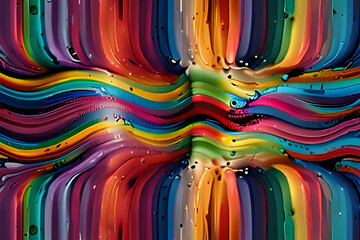 Poster - A colorful background with a swirl in the middle.
