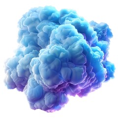 Wall Mural - Abstract Blue Purple Cloud