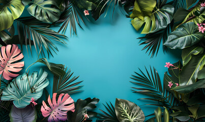 Wall Mural - day of the tropics copy space background