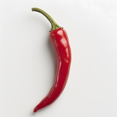 Wall Mural - Red Chili Pepper Isolated on White