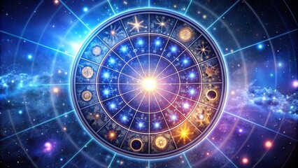 zodiac signs arranged in a horoscope circle with astrology elements , astrology, horoscope, zodiac, 