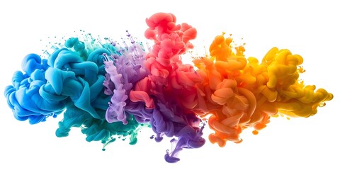 Canvas Print - Colorful Ink in Water