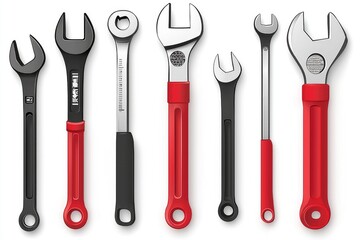 Poster - Set of Wrenches Tools for Repair and Construction