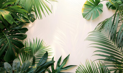 Wall Mural - day of the tropics copy space background