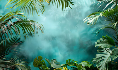 Wall Mural - day of the tropics copy space background