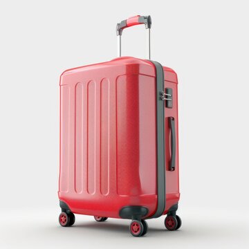 3d Suitcase 2024 isolated on transparent background