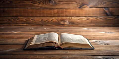 An open Bible sitting on a wooden desk , Bible, open, holy book, religion, faith, Christianity, desk, wood, study