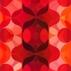 vibrant abstract red pattern showcasing flowing shapes and gradients.