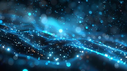 Aufkleber - abstract tech background overlapping digital grids background.