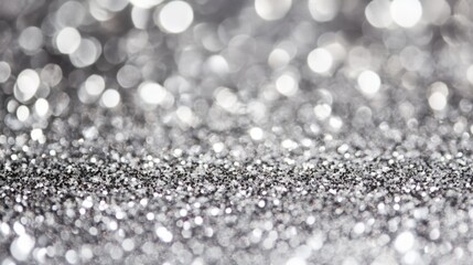 Wall Mural - Silver glitter background