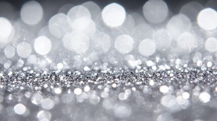 Wall Mural - Silver glitter background