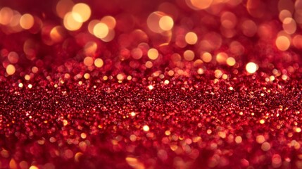 Wall Mural - Red and Gold glitter background