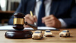 © Siasart Studio - Gavel and Toy Cars on Wooden Table: Law, Justice, and Vehicle Disputes