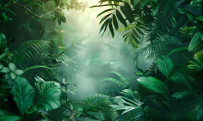 Wall Mural - World Rainforest Day copy space background design