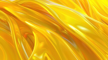 Fototapete - Abstract Background, rich citrine yellow tones intertwined with smooth, flowing lines
