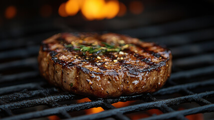 Sizzling Perfection: Grilled Steak with Rosemary and Peppercorns