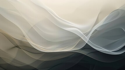 Poster - A subtle interplay of neutral tones creates a sophisticated and elegant abstract background. ฃ