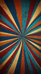 Wall Mural -  retro twist spiral sunburst vector background generate ai