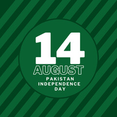 Wall Mural - 14 August happy pakistan independence day