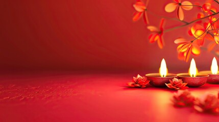 candle of diwali festive