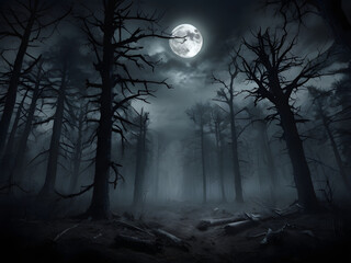 spooky halloween night