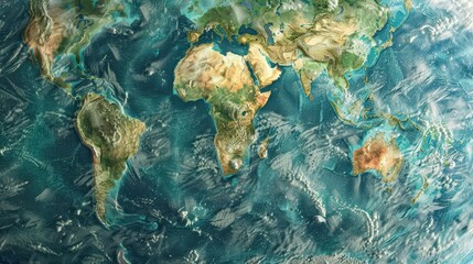 Poster - Cartographic depiction of Earth