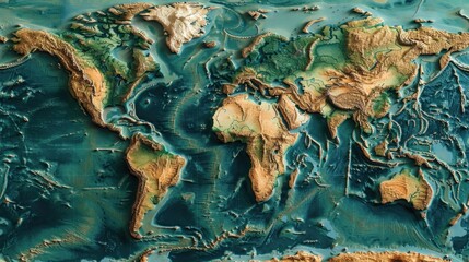 Poster - Cartographic portrayal of Earth's features