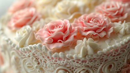 Sticker - Delicate Rose Cake Decoration