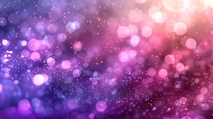 Wall Mural - A background of bokeh lights texture, out-of-focus light dots in soft lavender and pink shades, dreamy and whimsical look, hd quality, natural look. --ar 16:9 --v 6.0 --s 250 --style raw