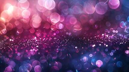 Wall Mural - A background of bokeh lights texture, out-of-focus light dots in vibrant pink and purple shades, dreamy and magical look, hd quality, natural look. --ar 16:9 --v 6.0 --s 250 --style raw