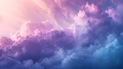 Wall Mural - A background of pastel gradient texture, smooth transitions between pastel sky blue and lavender colors, light and calming look, hd quality, natural look. --ar 16:9 --v 6.0 --s 250 --style raw