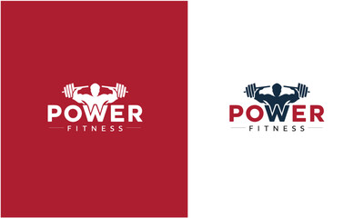 Wall Mural - Power Fitness Logo Design template, is a suitable option for business or individuals in the fitness industry vector design template.