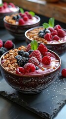 Wall Mural - Delicious Berry Smoothie Bowl