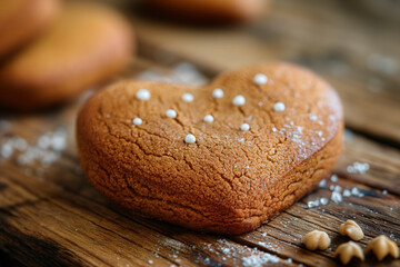 Canvas Print - Gingerbread heart