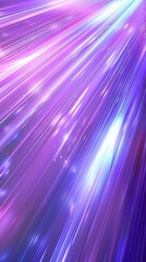 Poster - This image showcases vibrant purple and blue light beams radiating across the scene, evoking a sense of speed and technology.