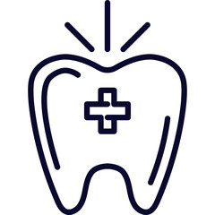 Dental Care Line Icon