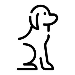 Wall Mural - dog Line Icon