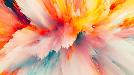 Wall Mural - Abstract Colorful Burst