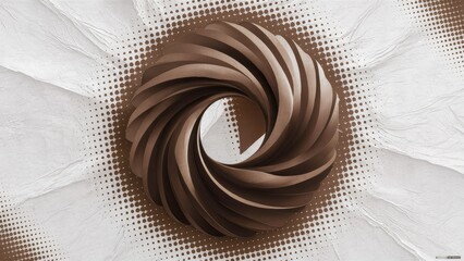 Poster - Abstract brown dot pattern with halftone gradients and textured background EPS 10
