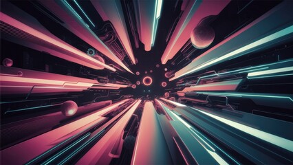 Poster - Vibrant Digital Technology Motion Background