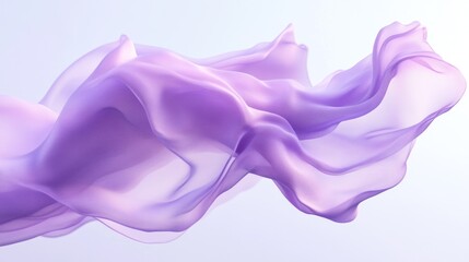 Poster - Flowing Purple Fabric Abstract