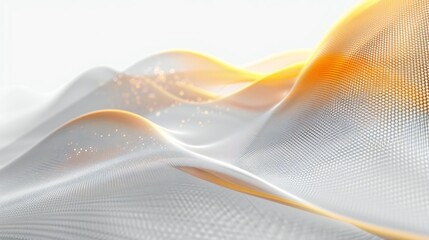 abstract background with waves in gold color