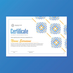 Wall Mural - Achievement certificate best award diploma