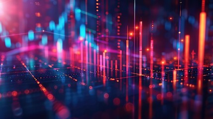 Poster - Abstract Digital Data Visualization