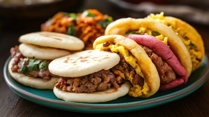 Wall Mural - Close-up of Delicious Gua Bao Sandwiches