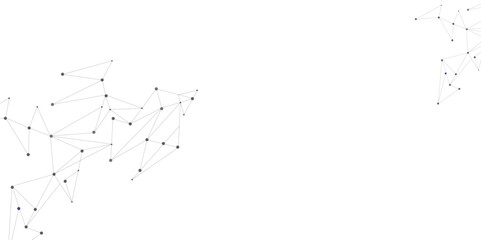 Poster - Vector illustration of minimalistic design with connecting the dots and lines. Grey graphic background dots with connections technologies and sharing data as abstract concept.